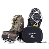 ALPIN LOACKER Grödel für Schneeschuhe I Leichte Steigeisen für Bergschuhe I Schhukrallen und Antirutsch Spikes I Eiskrallen & Schuhspikes, Grödel XL