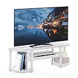 Furinno Turn-S-Tube Breit TV-Unterhaltungszentrum, Weiß