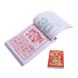 POPETPOP Chinesischer Tageskalender 2026: Jahr Der Pferde. Chinesischer Wandkalender. Frühlingsfest. Mondjahr. Traditioneller Hängekalender Für Das Homeoffice. Neujahrsdekor.