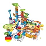 VTech Marble Rush - Super Action Set L100 E - Interaktives Kugelbahn-Set mit Licht und Sound, spannenden Bahnelementen, Aufbaumöglichkeiten und Wegführungen - Für Kinder von 4-12 Jahren