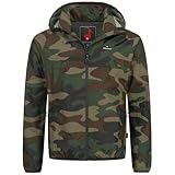 Höhenhorn Rigi Herren Regen Jacke Outdoor Rain Camo Grün Gr. L