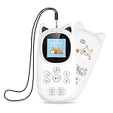 32GB MP3-Player mit Bluetooth 5.0, Oilsky Kinder MP3 Player mit Kopfhörer, 750mAh Tragbarem Sport Mp3 Musikplayer mit Lautsprecher, UKW-Radio, Schrittzähler, Diktiergerät (Schwarz)