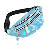 Bauchtasche Mädchen Damen Jungen mit Schmetterling Deko, Bauchtasche Bunt Gürteltasche Damen Bauchtasche Damen Stylisch Bauchtasche Kinder Mädchen Kinder Jungen Bauchtasche Festival Hipbag (Blau)