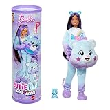 Barbie Cutie Reveal Puppe mit Accessoires, Glücksbärchis-Serie 2, Dream-Bright-Bärchi mit 10 Überraschungen, einschließlich Farbwechsel und Mini-Bärchi, JFV61