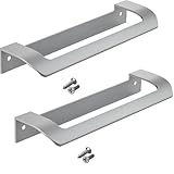SOTECH 2 Stück Möbelgriff LYS BA 160 mm Chrom matt für Schränke, Schubladen & Falttüren