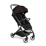 hauck Travel N Care, Leo Schwarz - Reise Buggy für Kinder ab Geburt bis 22 kg - mit Liegefunktion - Leicht 6,9 kg & Kompakt - Klein Zusammenklappbar - UPF 50+ - EVA Räder - Korb bis 3 kg
