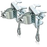 com-four® 2x Sonnenschirmständer - Sonnenschirmhalter für Balkongeländer oder Tisch - Schirmständer für Balkon und Terrasse (2 Stück - Ø 19-32mm)