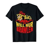 Der Tut Nix Der Will Nur Brawlen Spielen Video Games Zocker T-Shirt