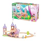 BRIO Disney Princess 33312 Traumschloss Eisenbahn-Set - Märchenhafte Ergänzung Holzeisenbahn - Empfohlen ab 3 Jahren