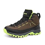 Xemuck Kinder Wanderschuhe Jungen Trekking Wanderstiefel Mädchen Outdoor Turnschuhe Trekkingschuhe Komfort Four Seasons Schuhe Braun-grün EU36