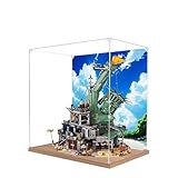 Acryl-Vitrine für Lego 70840 Doomsday Castle zusammenklappt Freiheitsstatue Modell, 3 mm staubdichte Schaubox, Vitrine kompatibel mit Lego 70840 (Modell nicht im Lieferumfang enthalten) (Hintergrund
