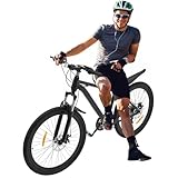 LENDISIY Mountainbike 26 Zoll Fahrrad für Jungen, Mädchen, Damen und Herren - Scheibenbremse - 21 Gang-Schaltung - Rahmen Kohlenstoffstahl MTB Fahrräder geeignet ab 160-185 cm