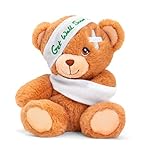 Deluxe Paws Geschenk-Teddybären für besondere Anlässe, 100% recycelt (Gute Besserung)