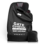 Bramble Gate Check Transporttasche Kindersitz Flugzeug - Schutzhülle Babyschale - Robust & Wasserdicht - 85x45cm (Schwarz)