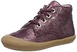 Däumling Baby Mädchen Sami - Barfuß Lauflernschuh, Klecks Wine, 20 EU (Schmal)