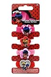 Joy Toy 65978 Figuren & Charactere Miraculous 4 Zöpfchenhalter auf backercard 5x1x15 cm, girls, Mehrfarbig