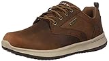 Skechers Herren Delson Antigo Oxfords, Dark Brown Leather, 44 EU
