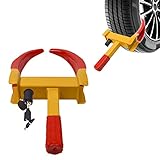LARS360 Wegfahrsperre Radkralle Reifenkralle, Universal Radkralle, Anhänger Diebstahlsicherung, mit PVC-Beschichtung Wasserdicht und Korrosionsbeständig, Geeignet für die Meisten Fahrzeuge
