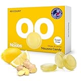Lemon Ginger Candy von LoveNoobs™ gegen Schwangerschaftsübelkeit, Zitronen-Ingwer-Kaubonbons für Morgenübelkeit und Reisekrankheit, Zuckerfrei, B6