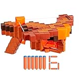 NERF Minecraft Pillager's Crossbow Dart Blaster, 6 N1 Darts kompatibel nur N1 Dart Blaster, 6 Dart Kapazität, ab 8 Jahren