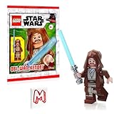LEGO Star Wars Episode 2 Clone Wars Minifigur - OBI-Wan Kenobi (braunes Kleid und Kapuze) mit Lichtschwert Limited Edition