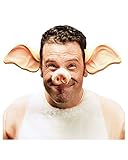 Horror-Shop Schweine Ohren als Haarreif - Kostümzubehör für Fasching & Karneval