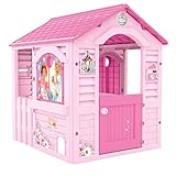 Chicos - Pink Princess Spielhaus Kinder Outdoor | Robuster und langlebiger | Gartenhaus Kinder für Jungen und Mädchen ab 2 Jahren, Rosa (89613)