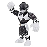 Power Rangers Playskool Heroes Mega Mighties 25 cm große Schwarzer Ranger Figur, Spielzeuge zum Sammeln, Kinder ab 3 Jahren