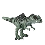 Mattel Jurassic World - Strike 'n Roar Riesen-Dino Giganotosaurus Spielfigur, beweglich mit Brüll- und Schnapp-Reaktion, mit AR-Funktion, Spielzeug für Kinder ab 4 Jahren GYW86