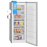 Bomann® Gefrierschrank | Tiefkühlschrank | Freezer | Nutzinhalt 168 Liter | wechselbarer Türanschlag | 4 Sterne Gefrierraum | GS 7340 inox