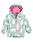 first instinct by killtec unisex Skijacke wasserdicht/Funktionsjacke mit Kapuze und Schneefang FISW 30 MNS SKI JCKT, stahlmint, 122, 39907-000