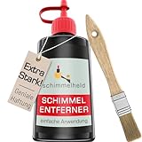 Schimmelentferner Gel mit Sofortwirkung, ohne schädlichen Sprühnebel! Lange Einwirkzeit für Tiefenreinigung, Schimmelentferner Wand, Bad, Küche, Fugen, Waschmaschine (100ml)