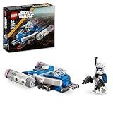 Lego Star Wars Captain Rex Y-Wing Microfighter, baubares Spielzeug-Sternenschiff aus Lego Steinen zum Sammeln, Geschenkidee für Jungen und Mädchen ab 6 Jahren 75391