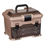 Flambeau Outdoors T4 Smoke Multiloader, tragbare Aufbewahrungsbox für Angel- und Angelzubehör, Gold/Schwarz