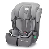 Kinderkraft Kinderautositz COMFORT UP I-SIZE, Autokindersitz, Kindersitz, ein Autositz für Kinder von 76-150 cm, 5-Punkt-Sicherheitsgurt, Einstellbare Kopfstütze, ECE R129/03, Grau