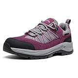 OutPro Wanderschuhe Damen Leicht Atmungsaktiv Dämpfend rutschfest Trekking Wandern Outdoor Trail-Laufschuhe,Wandern，Bergsteigen 39 Rot
