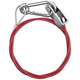 URAQT KFZ Abreisseil für Anhänger und Wohnwagen, 1 Meter Brems und Abreisseil mit Haken Abreißseil Karabiner Abzugskraft 400 kg für Anhänger und Wohnwagen