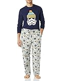 Amazon Essentials Disney | Marvel | Star Wars Herren Schlafanzug-Schlaf-Sets Flanell, Star Wars Winter - Mens, L