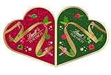 Lindt Schokolade Pärchen Adventskalender 2023 | 2 x 252 g | Herzförmiger doppelter Adventskalender mit je 24 süßen Überraschungen | Weihnachtszeit | Schokoladen-Geschenk