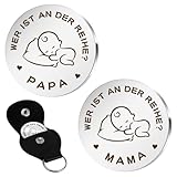 Werdender Mama Papa Valentinstag Geschenke Entscheidungsmünze Neue Eltern Geschenke Zur Geburt Schwangerschaftsgeschenk Taufgeschenke für Mädchen Jungen Babyparty Geschenk Adventskalender Füllung