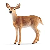 schleich WILD LIFE | Weißwedelkuh 14819 | detailgetreue Tierfiguren | Zoo Spielzeug | tolles Geschenk für Jungen und Mädchen | Deko für Geburtstag | Spielfigur ab 3 Jahren | 9 x 4 x 9 cm