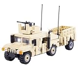 YLtremker WW2 Militär US-Armee Humvee Panzerwagen Bausteine, 793 Teile Militärischer Lastkraftwagen LKW Modellbausatz Spielzeug