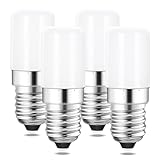 Kühlschranklampe E14 LED Lampe 1.5W, Led Birne E14 Warmweiß 2700K, Ersetzt 15W Halogenbirne, 360° Abstrahlwinkel, Nicht Dimmbar,120 Lumen Leuchtmittel E14 Für KüHlschrank, Nähmaschine 230V AC, 4er Set