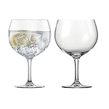 SCHOTT ZWIESEL Gin Tonic Glas Bar Special (2er-Set), bauchige Longdrinkgläser für Gin Tonic, spülmaschinenfeste Tritan-Kristallgläser, Made in Germany (Art.-Nr. 120017)