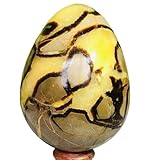 1 Stück 1,2–1,5 kg Schildkrötenrückenstein, Ei-Form, Drachenkristallriss