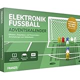 FRANZIS 67333 - Elektronik Fussball Adventskalender, 24 Schaltungen zum Selberbauen, inkl. allen Bauteilen und 30-seitigem Begleitbuch, ohne Löten