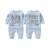 culbutomind Baby Zwillinge Strampler Body Junge Mädchen Beste Freunde Für Immer Fun Baby Geschenke Geburt Lustig Babykleidung