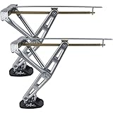 Wohnwagenstützen Ausdrehstützen mit Stützplatten Kurbelstützen bis 580mm 2er Set