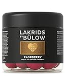 LAKRIDS BY BÜLOW - Crispy Raspberry - 125g - Dänische Gourmet Lakritz-Kugeln - Süßer Lakritzkern umhüllt von Weißer Schokolade & Himbeere