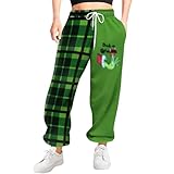 Freizeithose damen, Weihnachten freizeithose damen, Pyjama hosen damen, Jogginghose,Weihnachtspyjama, Freizeithose weihnachten, Home hose, für Lässiges Joggen